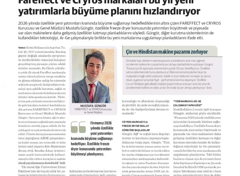 FAREFFECT VE CRYROS - NASIL BİR EKONOMİ GAZETESİ HABERİ